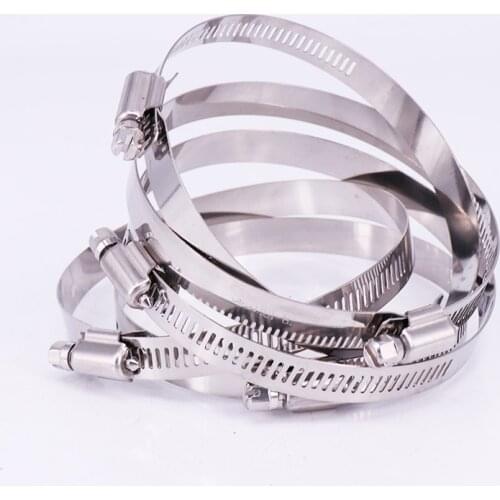 10pcs/lot 201 Stainless Steel Screw Worm Drive Hose Clamp Worm Drive Fuel Water Hose Pipe Clamps Hardware Fixed Fixture