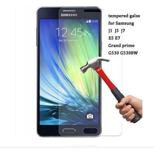 2.5D Premium Tempered Glass Screen Protector for Samsung Galaxy J1 J5 J7 2016 E5 E7 Grand Prime G5308W Protective Filme 300pcs