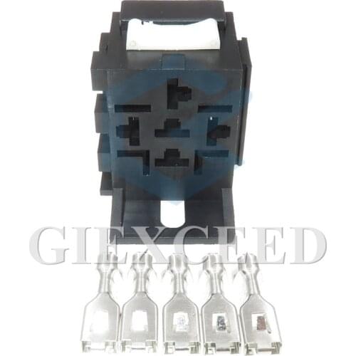 2 Sets 5 Pin Automotive Insurance Relay Socket Relay Holders For Auto Car
