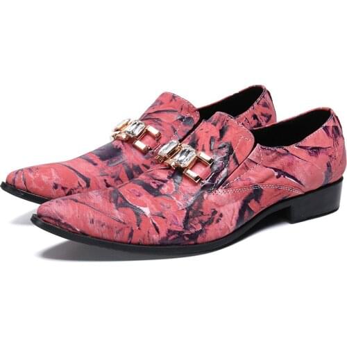 2019 New Fashion Men Wedding Party Shoes Formal Pointed Toe Business Office Dress Shoes Oxfords