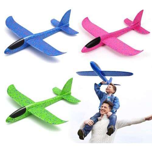 48cm Big Good quality Hand Launch Throwing Glider Aircraft Inertial Foam EPP Airplane Toy Children Plane Model Outdoor Fun Toys