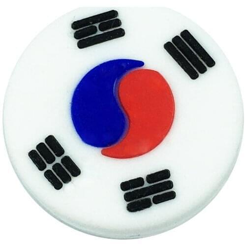 50pcs/lot Korean flag tennis racket vibration dampeners/tennis racquet
