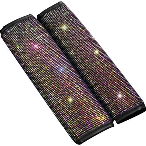 Automobile Full Diamond Seat Belt Shoulder Cover Exquisite Car Diamond-encrusted Interior Set Shoulder Protector
