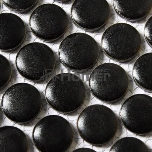 Shipping free! matt black small round ceramic mosaic kitchen backsplash tiles round black floor mosaic tile