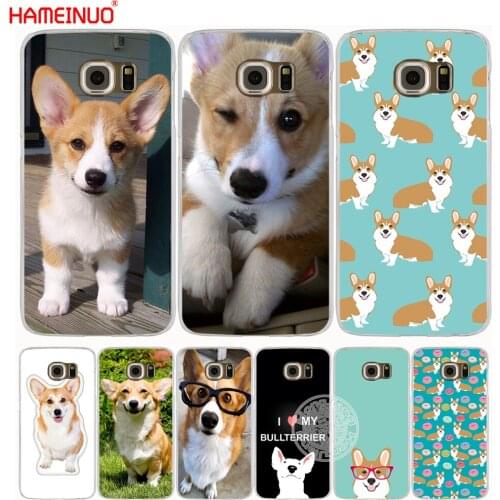 HAMEINUO pembroke welsh corgi puppies cell phone case cover for Samsung Galaxy S7 edge PLUS S8 S6 S5 S4 S3 MINI