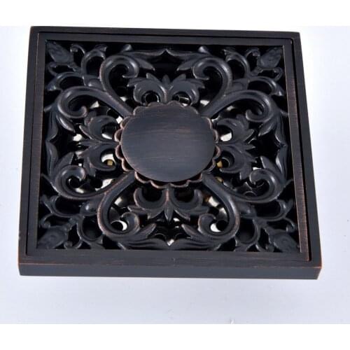 Black Oil Rubbed Brass Bathroom Floor Anti-odor and Insect-Proof Shower Washing Machine Drain Dhr086