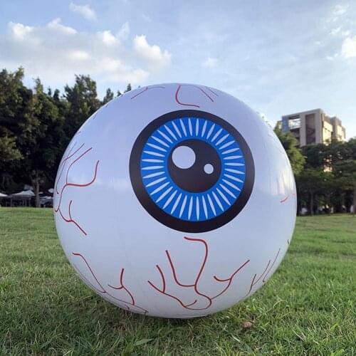 Halloween Inflatable Eyeballs Decoration Remote Controlled LED 16-inch Luminous Eyeball Colorful Color Change Party Garden Bar