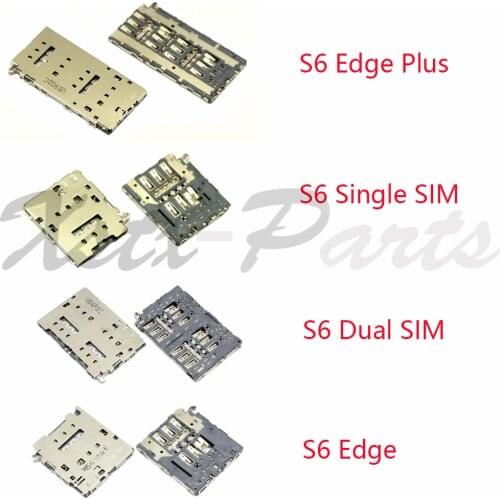 50PCS Original New SIM Card Holder Tray Sim Card Reader For Samsung Galaxy S6 G920 G9200 / S6 Edge G925 / S6 EDGE Plus