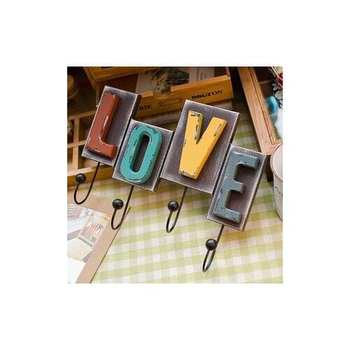 The European And American Wind LOVE Hanging Hook Letters Tied Creative Home Furnishing Articles
