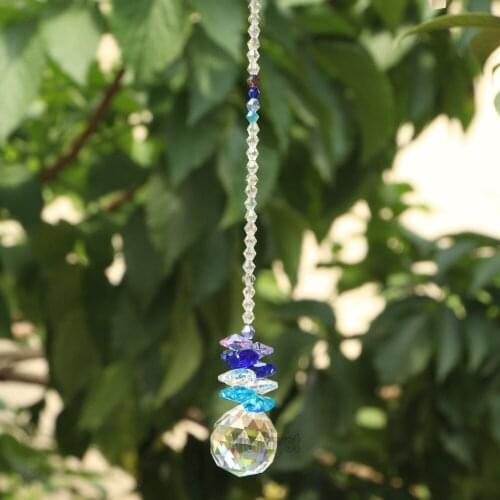 Crystal Ball Suncatcher Feng Shui Prisms Pendant Pendulum Hanging Window Decor 30mm