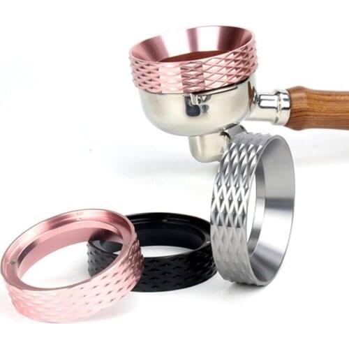 51/58mm Magnetic Aluminium Alloy Intelligent Dosing Ring Brewing Bowl Coffee Powder Ring for Espresso Coffee Machine powder ring