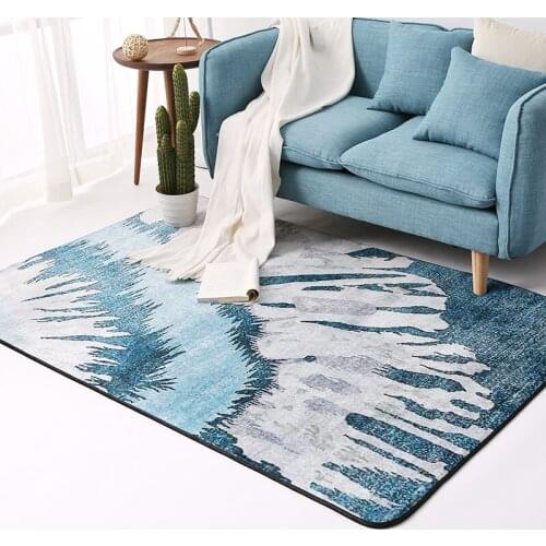 LIU Nordic living room carpet fashion European style simple modern bedroom rug covered tea mat table sofa room bedside big size
