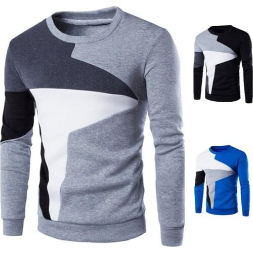 LOVZON Autumn Winter Hoodies Men Hombre Hip Brand Hit Color Stitching Hoodeds Mens Hoodies Sweatshirt Slim Clothes