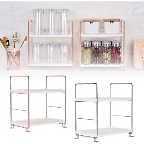 Desktop Iron Racks Multifunction Bathroom Toilet Kitchen Seasoning Storage Rack