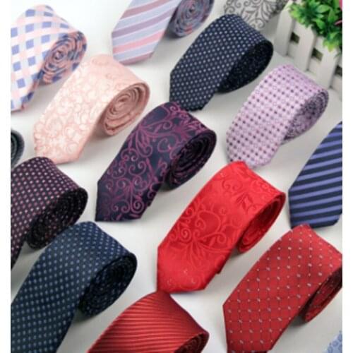 Newest Men Ties Korean Narrow 1200 Needle Mens Polyester Silk Cravate Homme Business Wedding Formal Tie