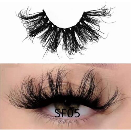 25mm Mink Eyelashes Fluffy Lashes Dramatic Messy Long False Eyelashes Makeup Wholesale 25mm 8d 100% Cruelty free Mink Lashes
