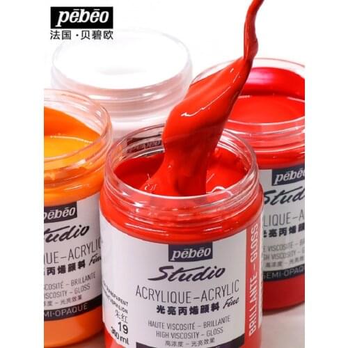 Pebeo Acrylic paint 300ML fluid painting DIY hand-painted sports shoes graffiti acrylic paint