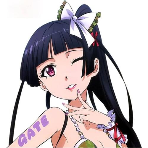 Personality Gate Jieitai Kanochi Nite Kaku Tatakaeri Rory Mercury Anime Refrigerator Car Stickers Bumper Decal Apply To Car Door