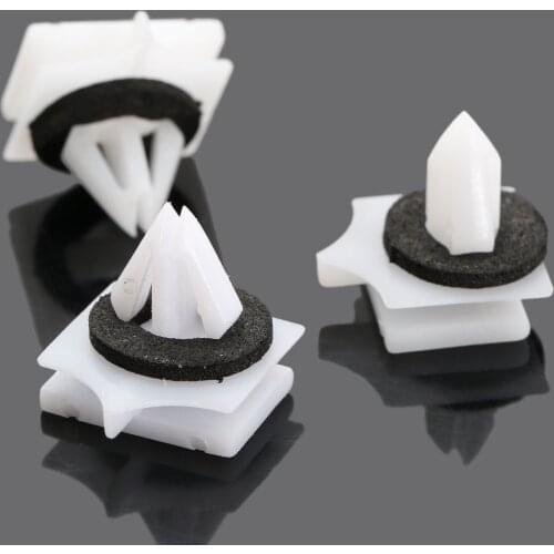 50Pcs Plastic Rivets Fastener Bumper Fender Retainers Push Clip 12mm Hole Car Rocker Panel Moulding Clips For G M Chevrolet