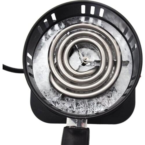 Portable Electric Single Burner Stove with Iron Spoon Mini Hotplate Furnace Home M2EE