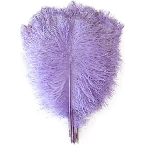 10pcs/lot Purple Ostrich Feathers for Crafts 35-40 cm Carnival Costumes Wedding Decorations Feathers Ostrich Plumes Plumas
