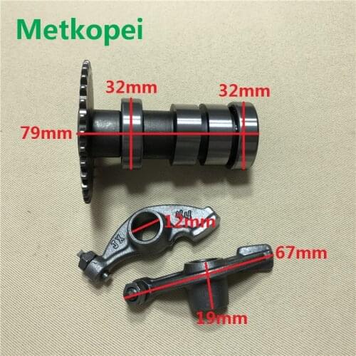 Motorcycle AN125 HS125T QS150 HJ125T engine camshaft cam shaft and rocker arm for Suzuki 125cc AN HS 125 valve tappet swing arm