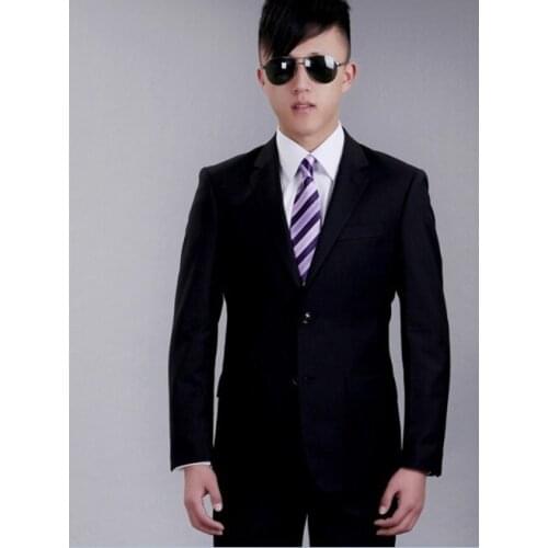 2018 Luxury Mixed order Mens/Suits /Slim a Korean sword buckle collar waist leisure suit set Jacket+pants M-X FG34654