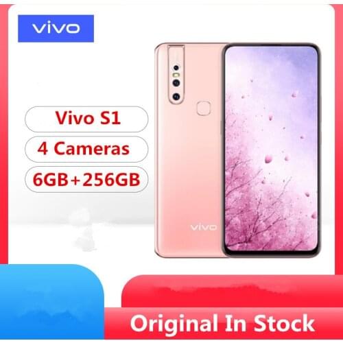 Original vivo S1 Mobile Phone 6.53" 6GB 256GB Helio P70 Octa Core 3940mAh Front Camera 24.8MP 3 Rear Cameras Selife Smartphone