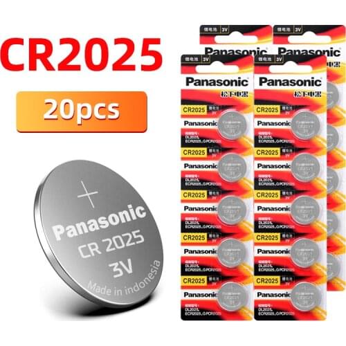 Brand New Button PANASONIC 20pcs/lot cr2025 Button Cell Batteries 3V Coin Lithium game, digital camera, camcorder BR2025 DL2025