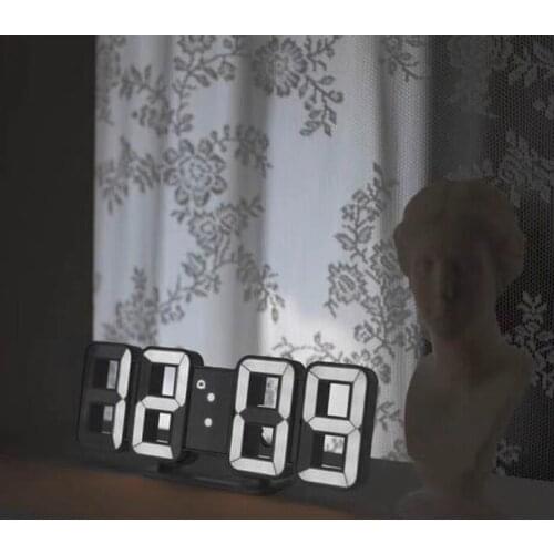 Modern LED Wall Clock Electronic Digital Alarm Clocks Backlight Table Desktop Home Decoration Office Stand Display Hang Clocks