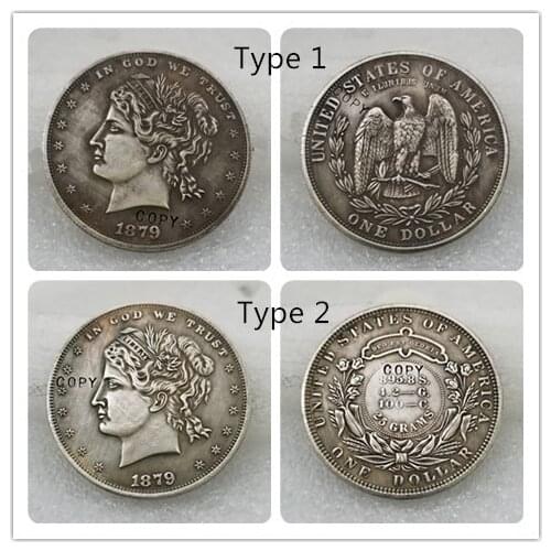 USA 1879 Wash Lady Dollar Patterns COPY