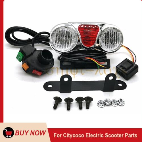 Electric Vehicle Brake Light Left And Right Turn Signal 60V Lane Change Warning Light For Citycoco Electric Scooter