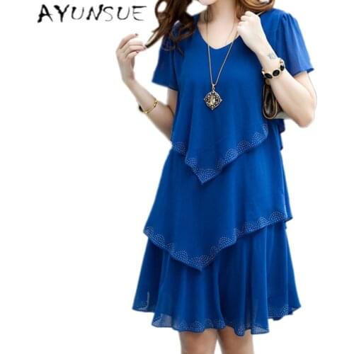 Vestido De Festa Robe Sexy Dress Women Party Dresses 2018 5xl Plus Size Women Clothing Vestidos Black Blue Summer Dress Chiffon