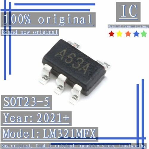 2021+100% Brand new original 10PCS-50PCS LM321MFX SOT23-5 Silkscreen A63A Low Power Operational Amplifier