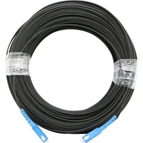 250M FTTH Fiber Optic Drop Cable Patch Cord SC to SC Simplex Singlemode Jumper