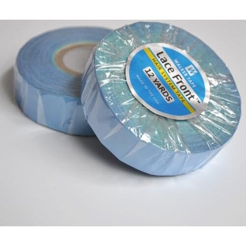 3/4inch*12yards Lace Front Support Blue Double Sided Tape For Hair Tape Extension/Toupee/Lace Wig