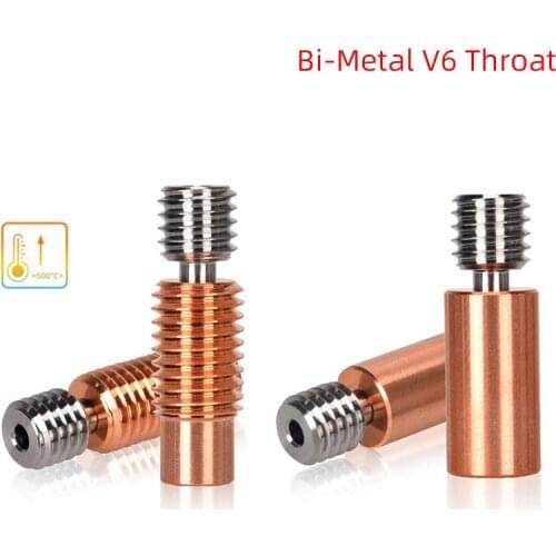 3PCS High Quality ALL-Metal Heat Break V6 Throat For E3D V6 Hotend Prusa i3 MK3 Heater Block 1.75mm 3D Printer Parts heatbreak