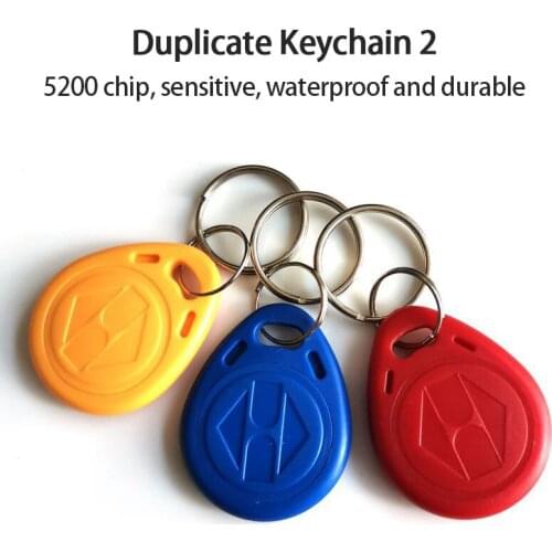 Newest EM4305 T5577 125khz Copy Rewritable Writable Rewrite keyfobs RFID Tag Key Ring Card Proximity Token Badge Duplicate Card