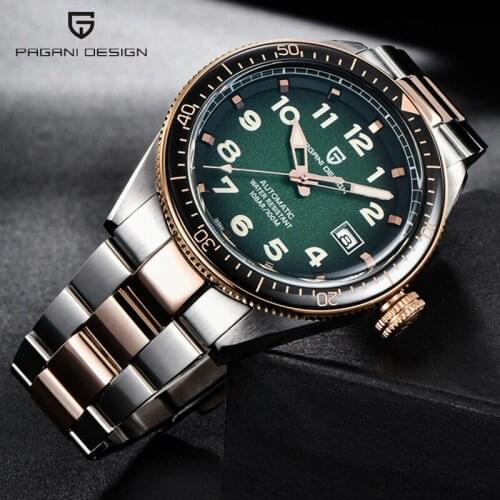 2021 Top Brand PAGANI Design Mens Automatic Mechanical Watch Waterproof Calendar Stainless Steel Night Light Watch Montre Homme