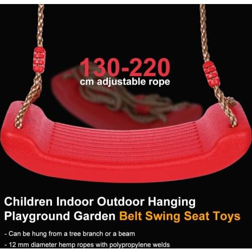 Child Outdoor Patio Swing Belt Seat Toys Environmental Plastic Garden Tree Swing Rope Seat Molded For Garden