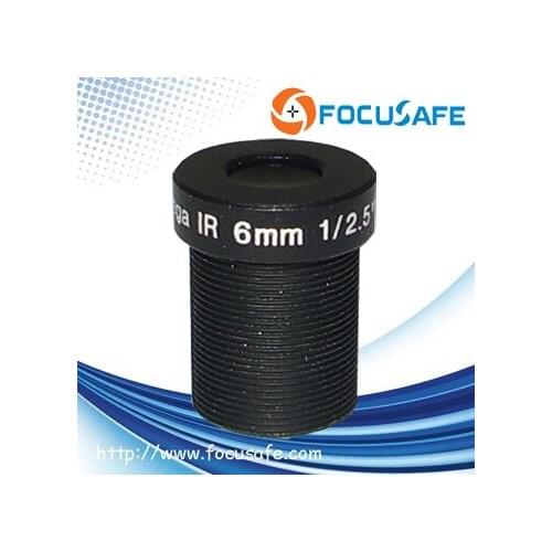 Focusafe Hot Selling IR Board Lens HD 6mm 3 Megapixel 1/2.5" CCTV Lens 52.8 Degree 1/2.5" for CCTV Security IP Camera