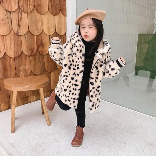Leopard Thicken Jacket Spring Autumn Coat Outerwear Top Children Clothes School Kids Costume Teenage Girl Clothing High Quality