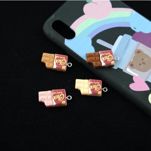 Cute Chocolate Charms For Bracelets Key Chain Earring Jewelry Making DIY Craft Pendants Handmade Dollhouse