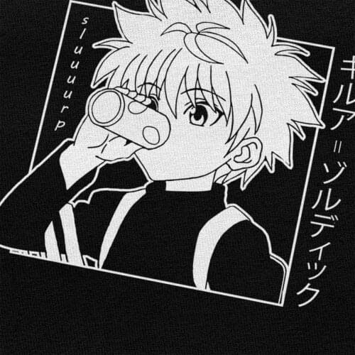 Hunter X Hunter Character Killua Zoldyck Mens T Shirt summer tshirt fashion cotton teeshirt male top tees drop shipping