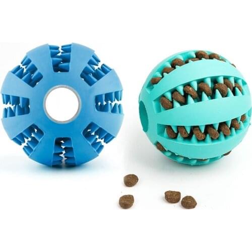 Soft Pet Dog Toys Toy Funny Interactive Elasticity Ball Dog Chew Toy For Dog Tooth Clean Ball Food Extra-tough Rubber Ball Dog