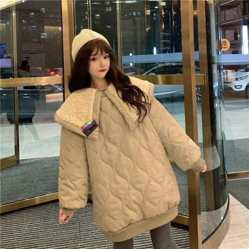 2020 new ladies down cotton jacket womens short winter loose bread coat jacket student Korean version Coat