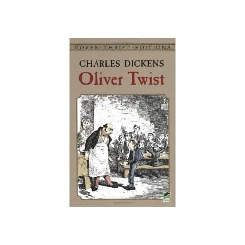 Oliver Twist Book cover Locket Necklace keyring silver & Bronze tone book jewelry B1041