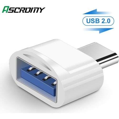Type-C USB C To USB2.0 OTG Adapter For Samsung S20 S10 S9 Note10 9 LG V30 V20 Xiaomi10 Charging Data Sync Smartphone Accessories