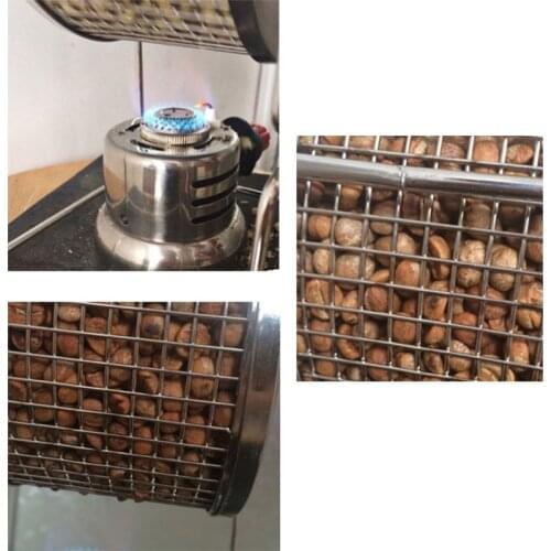 Protable Manual Handy Coffee Bean Roaster Set Stainless Steel Mill Hand Crank