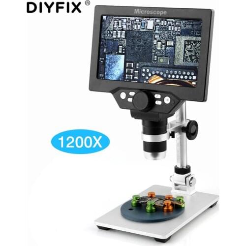 1200X Portable Digitial Microcscope HD 12MP Multi-Functional LCD Screen Display Continuous Amplification Electronic Magnifier